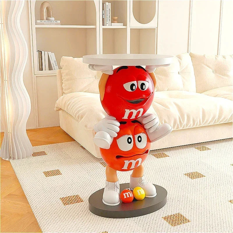 Table haute décorative