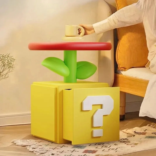 Table basse fleur Pop Art